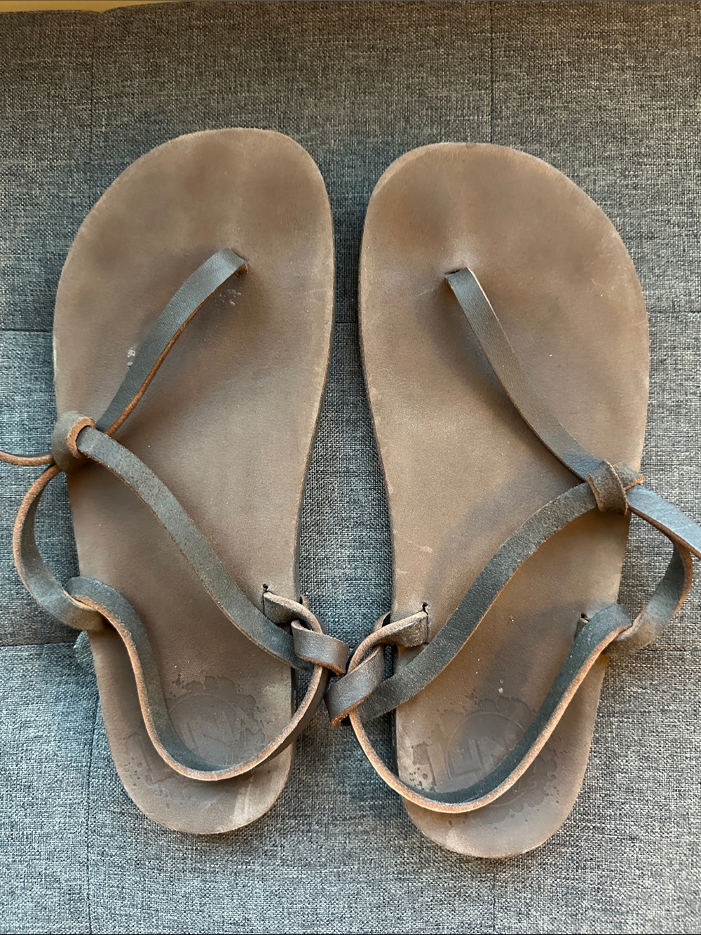 Luna Sandals Leather Minimalist Barefoot Huarache Sandals W 9 Vibram Soles